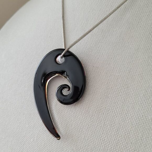 𝅺Lia Sophia Necklace with Murano Glass Pendant #0032 - Picture 6 of 12